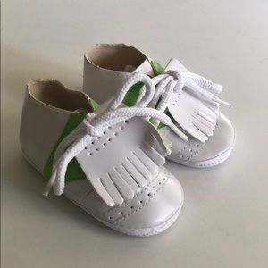 Vintage Pastel Saddle Crib Shoes VTG nwot